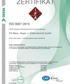 Zertifikat ISO 9001:2015 vom 23.01.2021 bis 22.01.2024 Ü2 geändert 25.01.2023